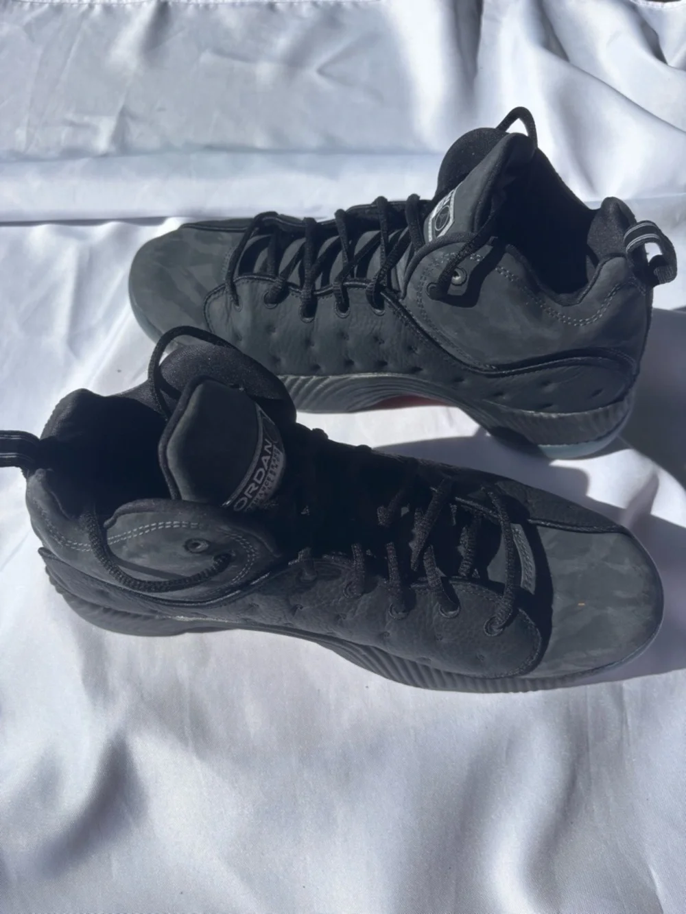 Nike Air Jordan Jumpman Team II Black Camo Anthracite Men’s Size 9 819175-005 - Picture 6 of 7